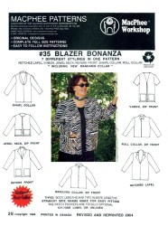 35 MACPHEE STYLES BLAZER BONANZA PATTERN 30-44''BUST
